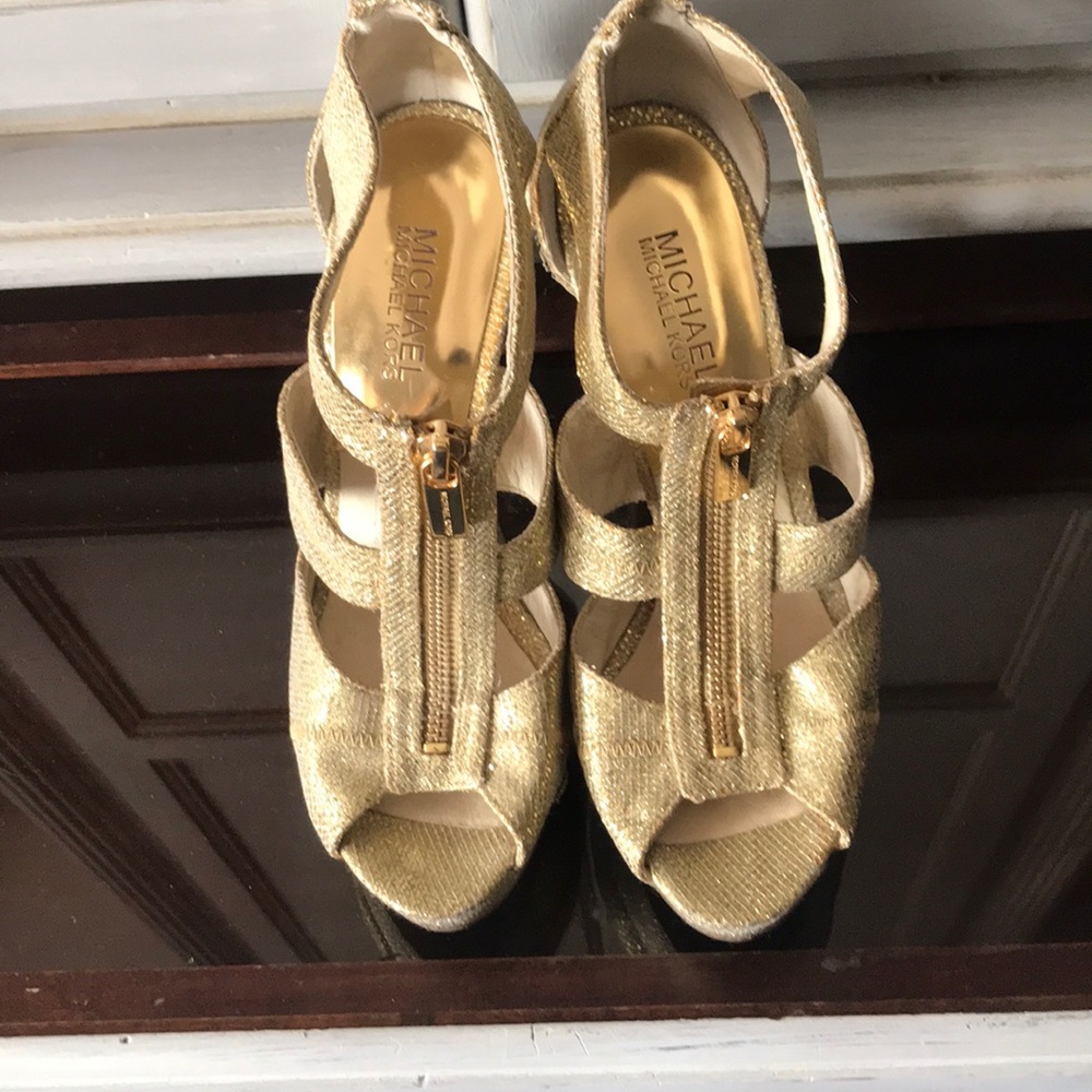 MK glitter heels